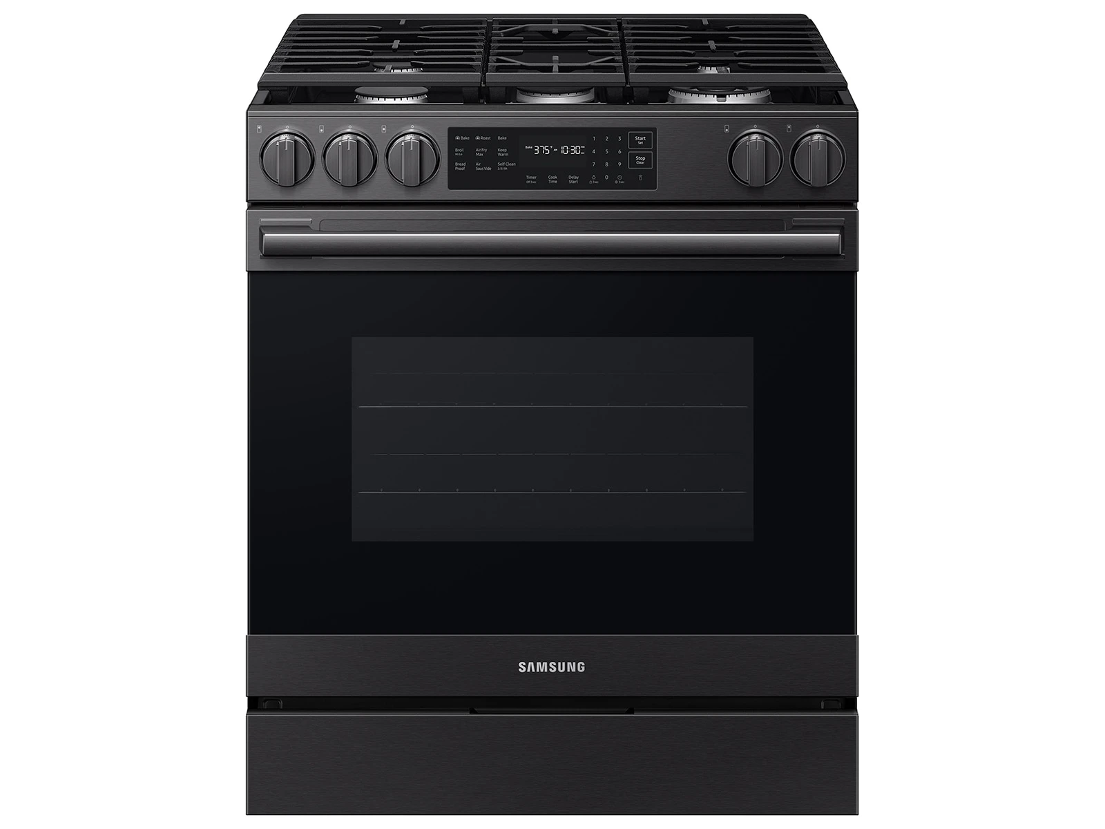 Bespoke Smart Slide-in Gas Range Pro Style Design | Air Fry Max True Convection NSG80H60SEAA