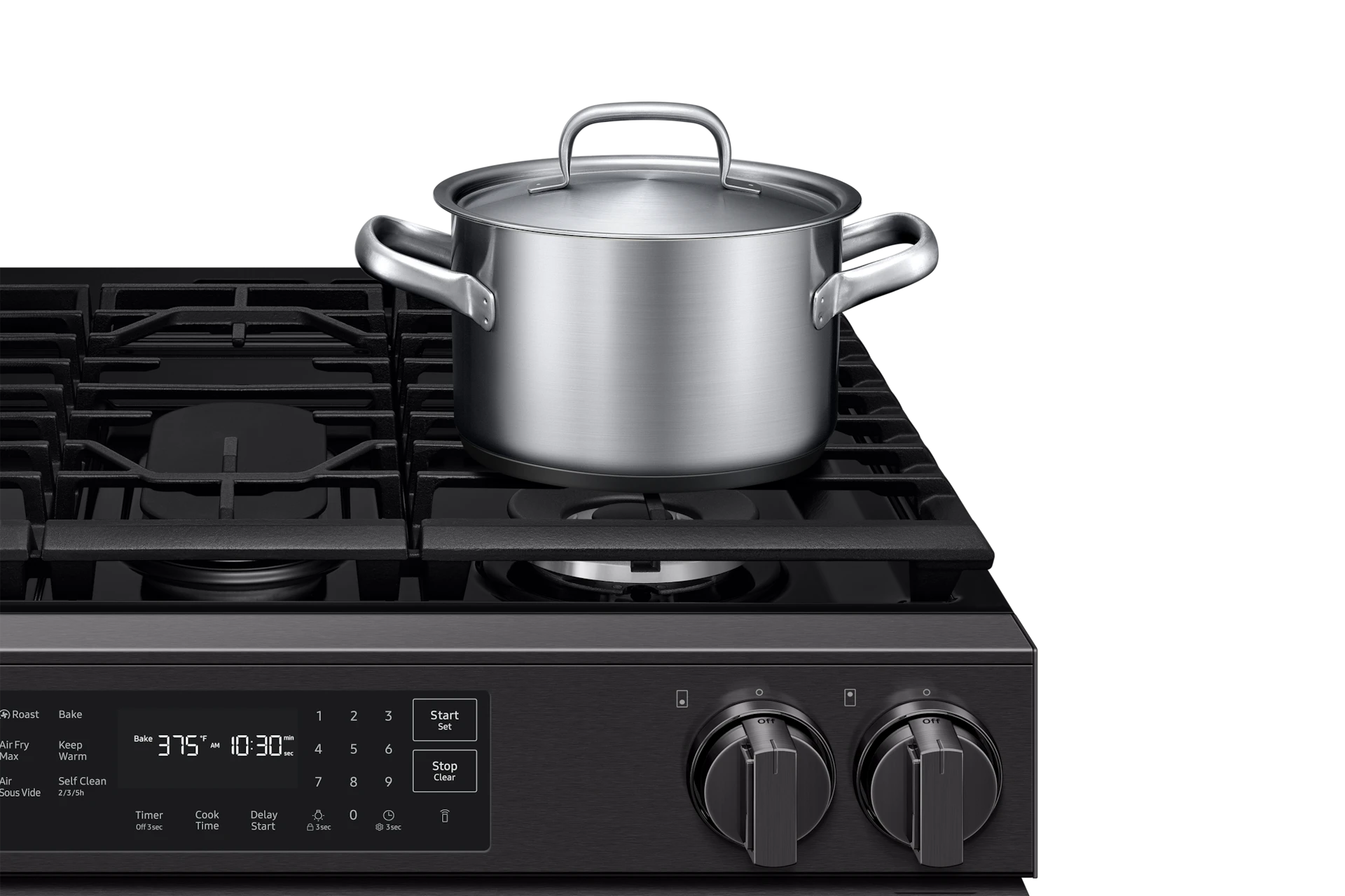 Bespoke Smart Slide-in Gas Range Pro Style Design | Air Fry Max True Convection NSG80H60SEAA