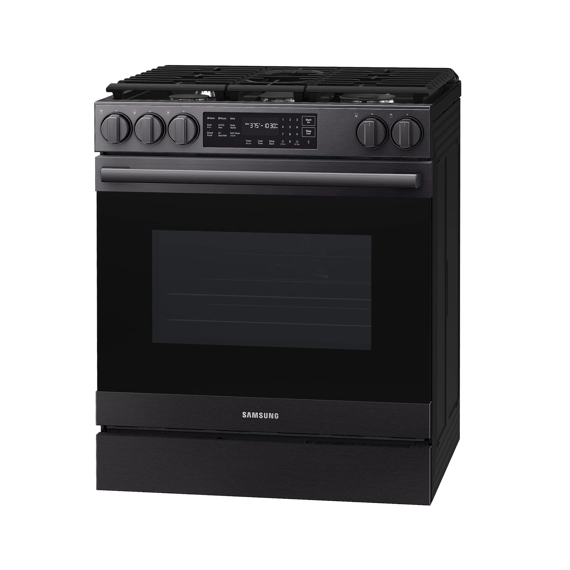 Bespoke Smart Slide-in Gas Range Pro Style Design | Air Fry Max True Convection NSG80H60SEAA