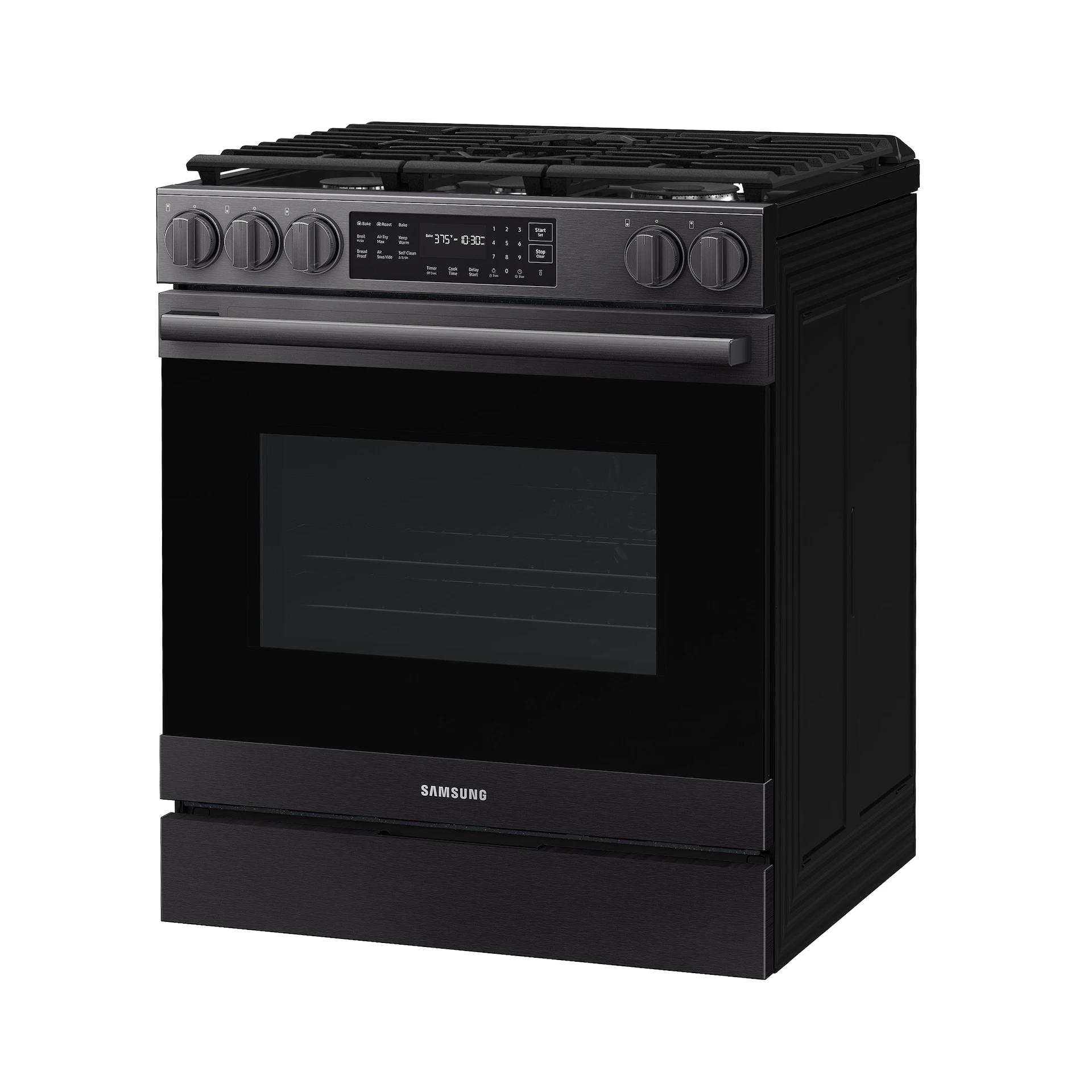 Bespoke Smart Slide-in Gas Range Pro Style Design | Air Fry Max True Convection NSG80H60SEAA