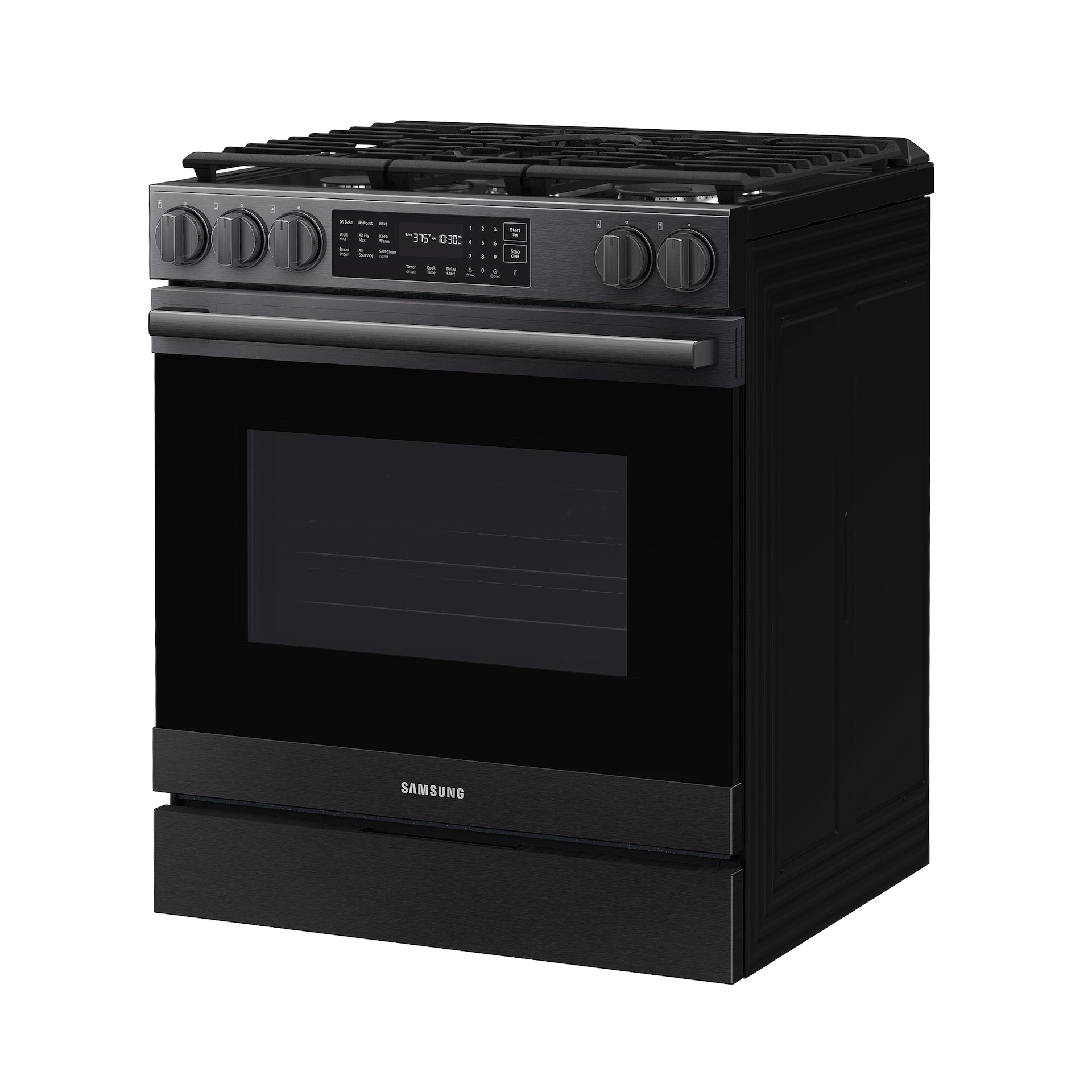 Bespoke Smart Slide-in Gas Range Pro Style Design | Air Fry Max True Convection NSG80H60SEAA