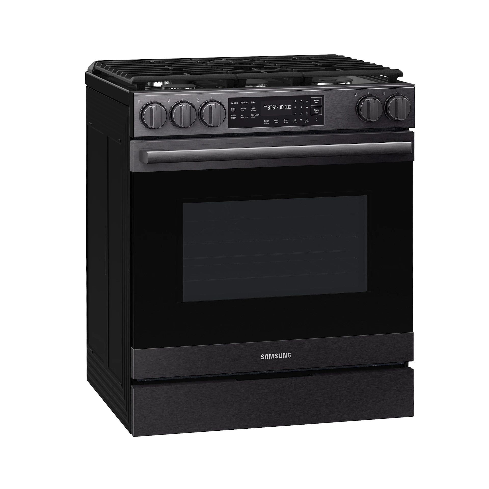 Bespoke Smart Slide-in Gas Range Pro Style Design | Air Fry Max True Convection NSG80H60SEAA