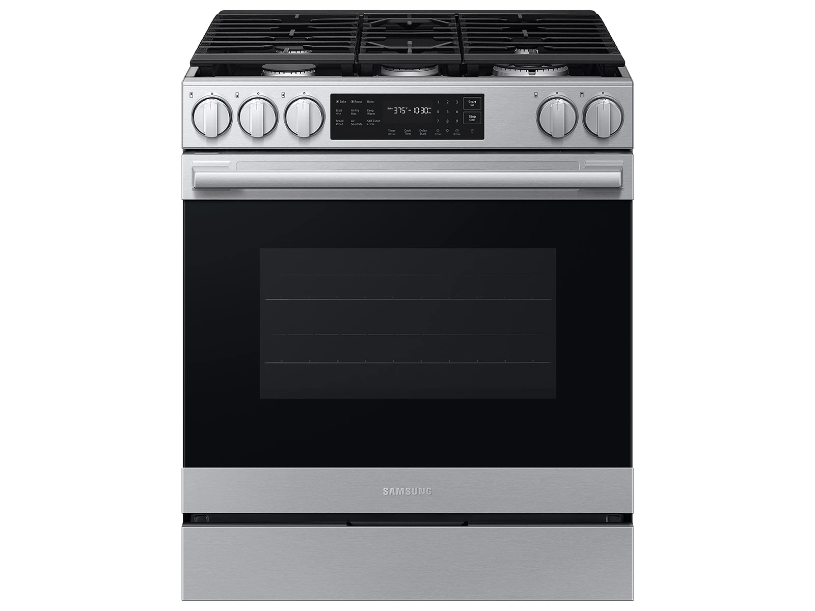 Bespoke Smart Slide-in Gas Range Pro Style Design | Air Fry Max True Convection NSG80H60SRAA