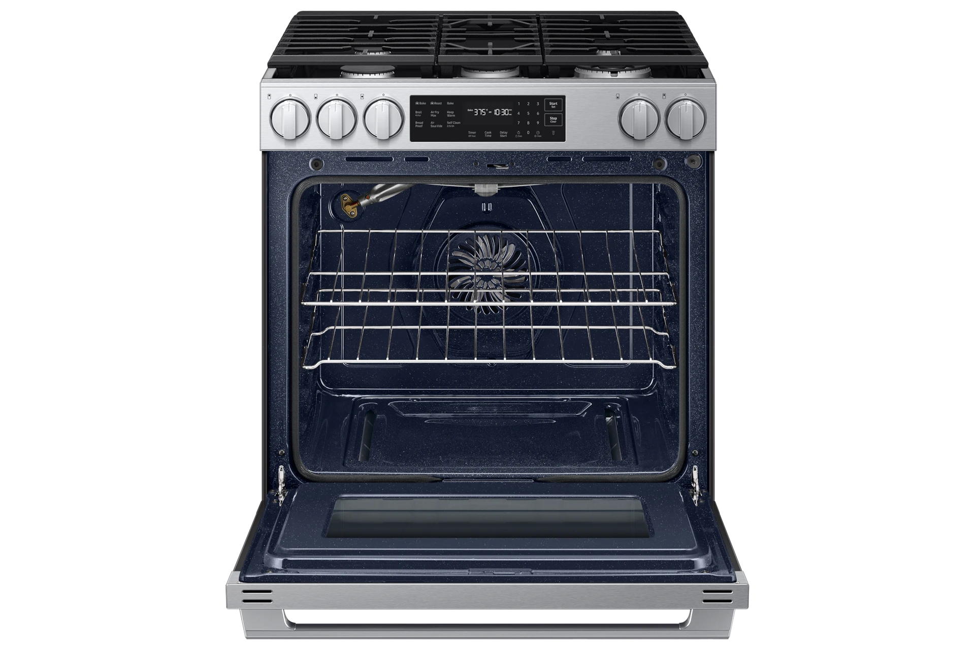 Bespoke Smart Slide-in Gas Range Pro Style Design | Air Fry Max True Convection NSG80H60SRAA