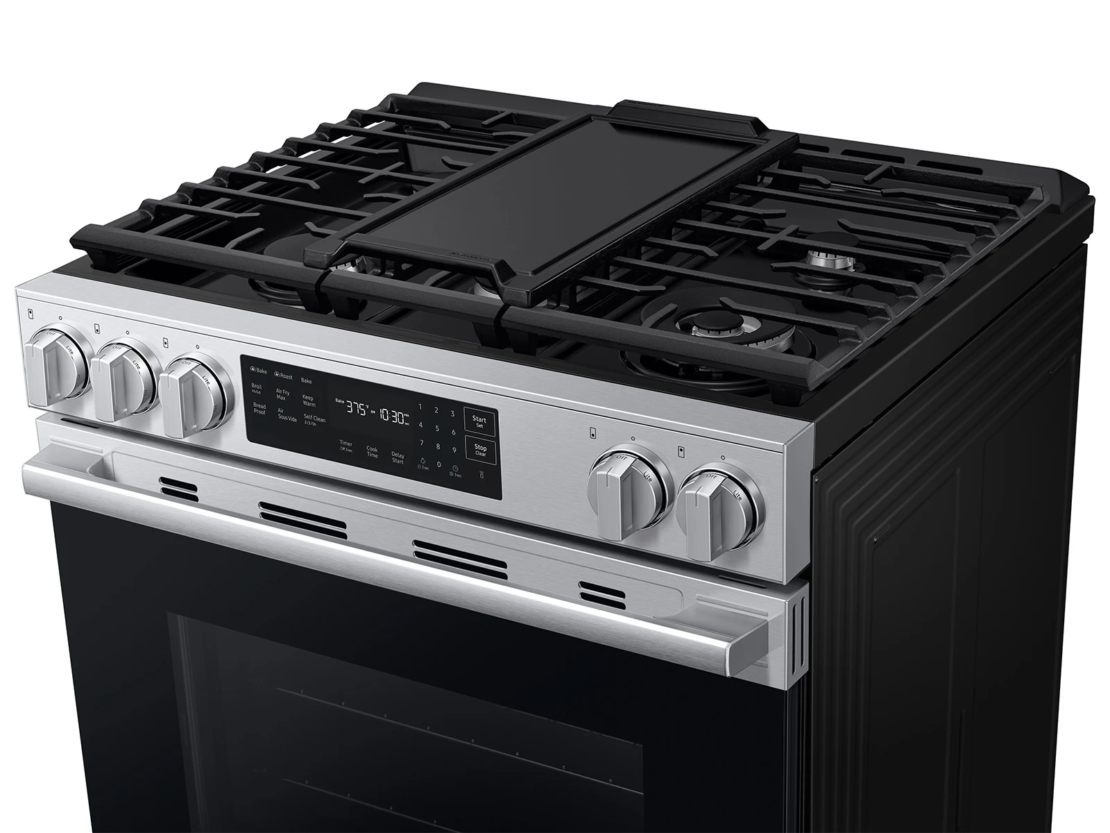 Bespoke Smart Slide-in Gas Range Pro Style Design | Air Fry Max True Convection NSG80H60SRAA