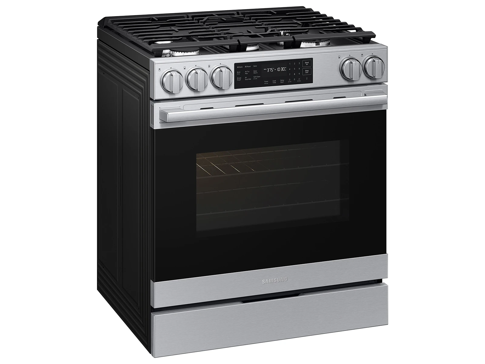 Bespoke Smart Slide-in Gas Range Pro Style Design | Air Fry Max True Convection NSG80H60SRAA