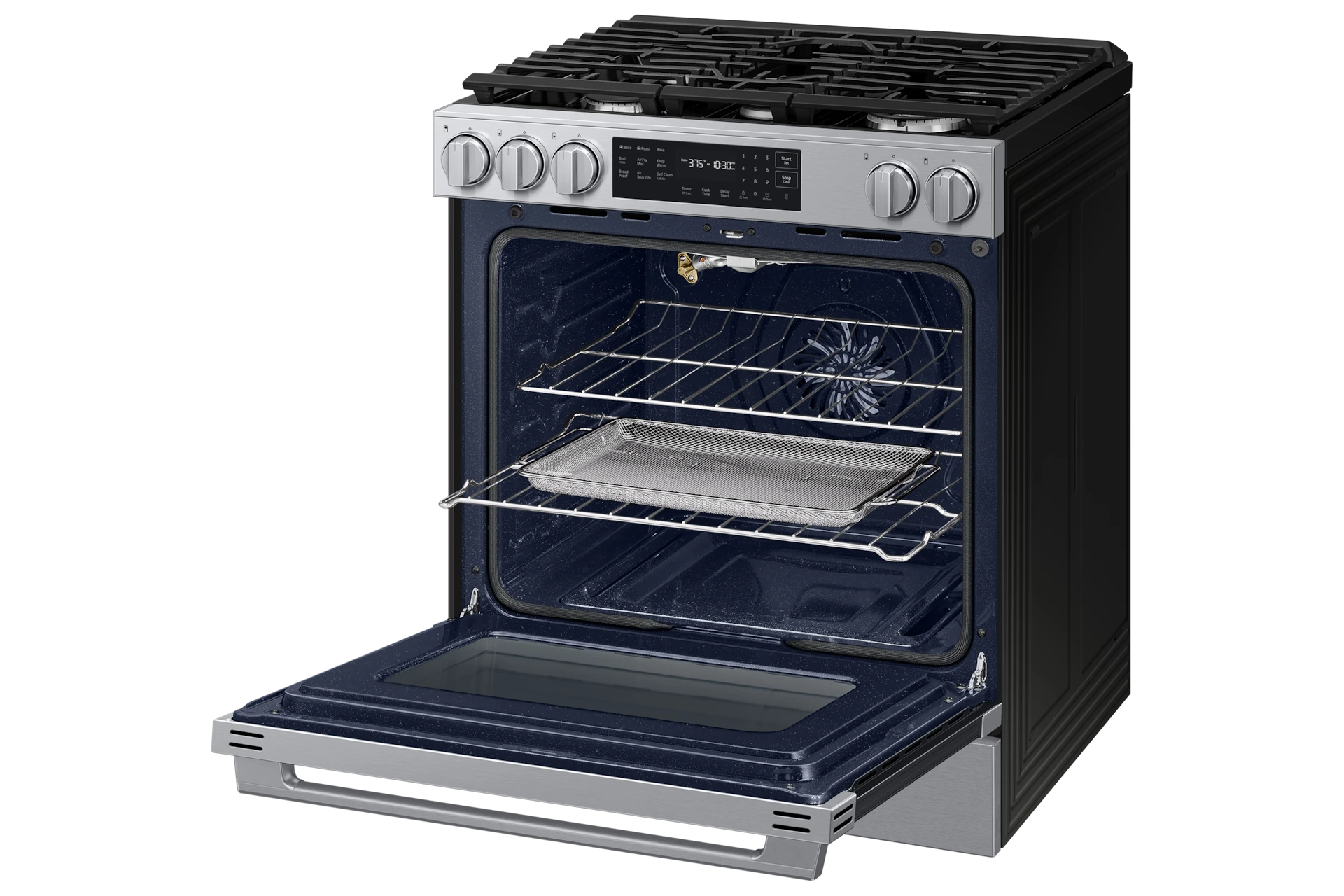 Bespoke Smart Slide-in Gas Range Pro Style Design | Air Fry Max True Convection NSG80H60SRAA