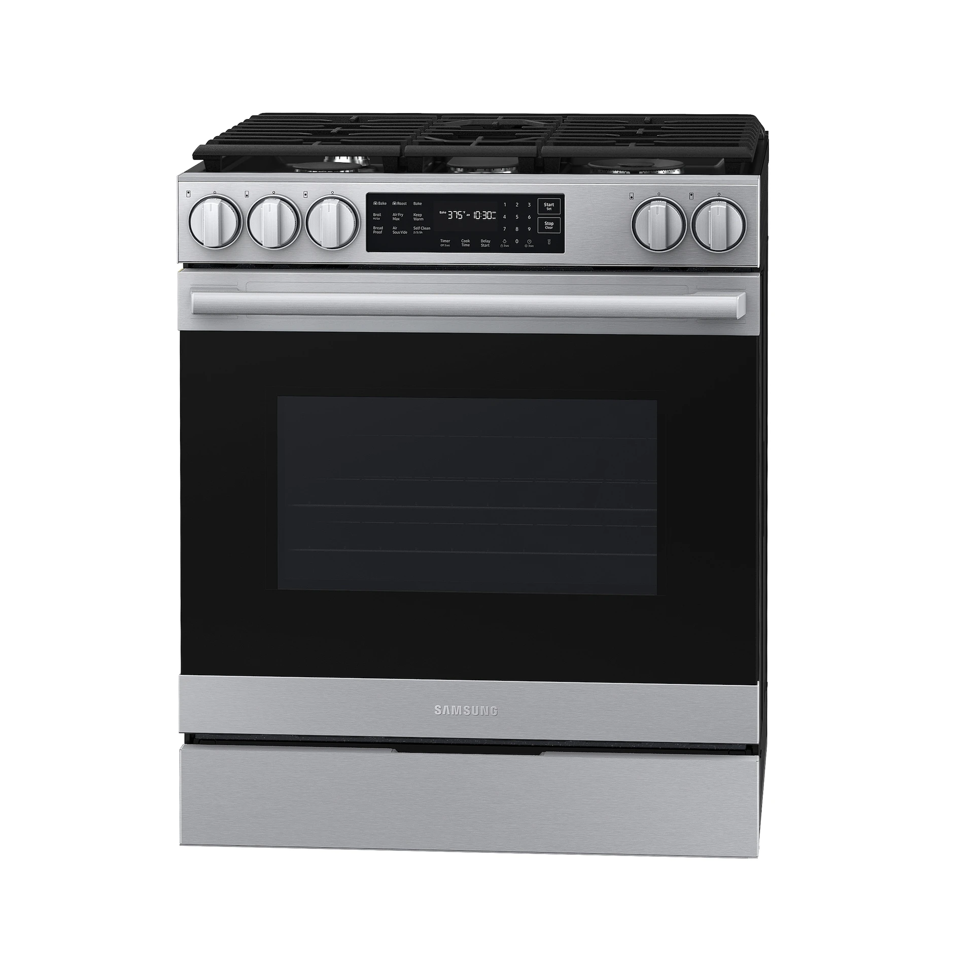Bespoke Smart Slide-in Gas Range Pro Style Design | Air Fry Max True Convection NSG80H60SRAA