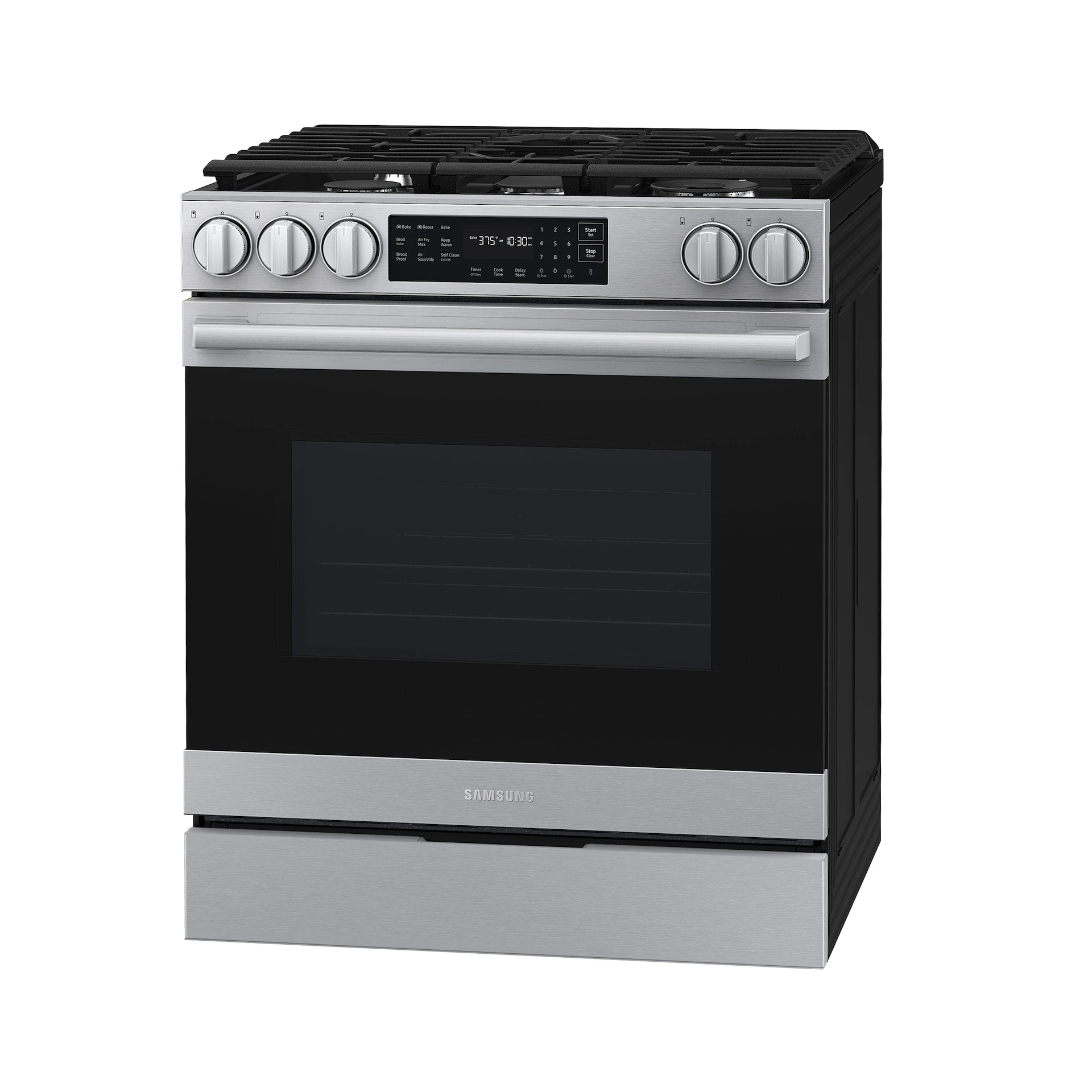 Bespoke Smart Slide-in Gas Range Pro Style Design | Air Fry Max True Convection NSG80H60SRAA