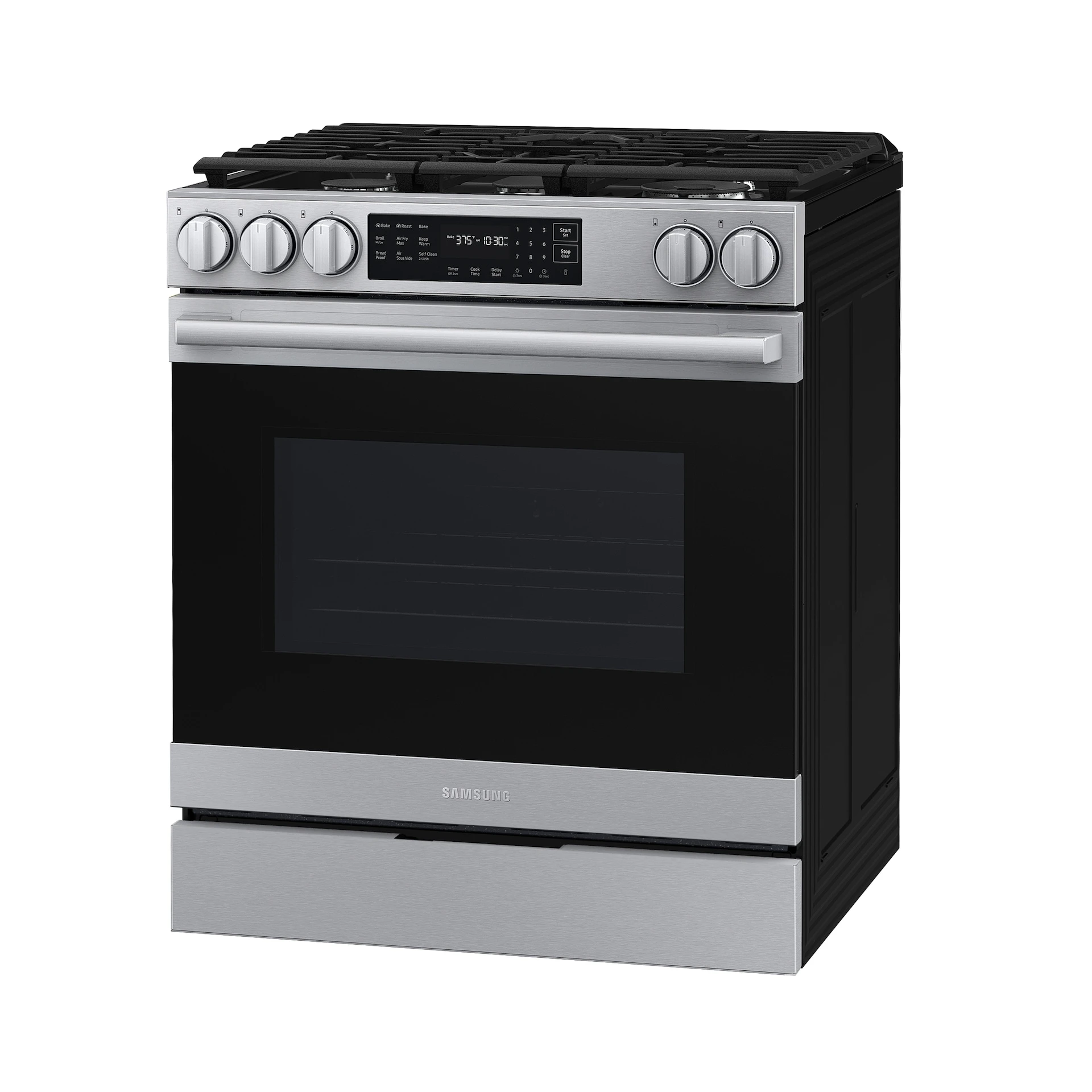 Bespoke Smart Slide-in Gas Range Pro Style Design | Air Fry Max True Convection NSG80H60SRAA