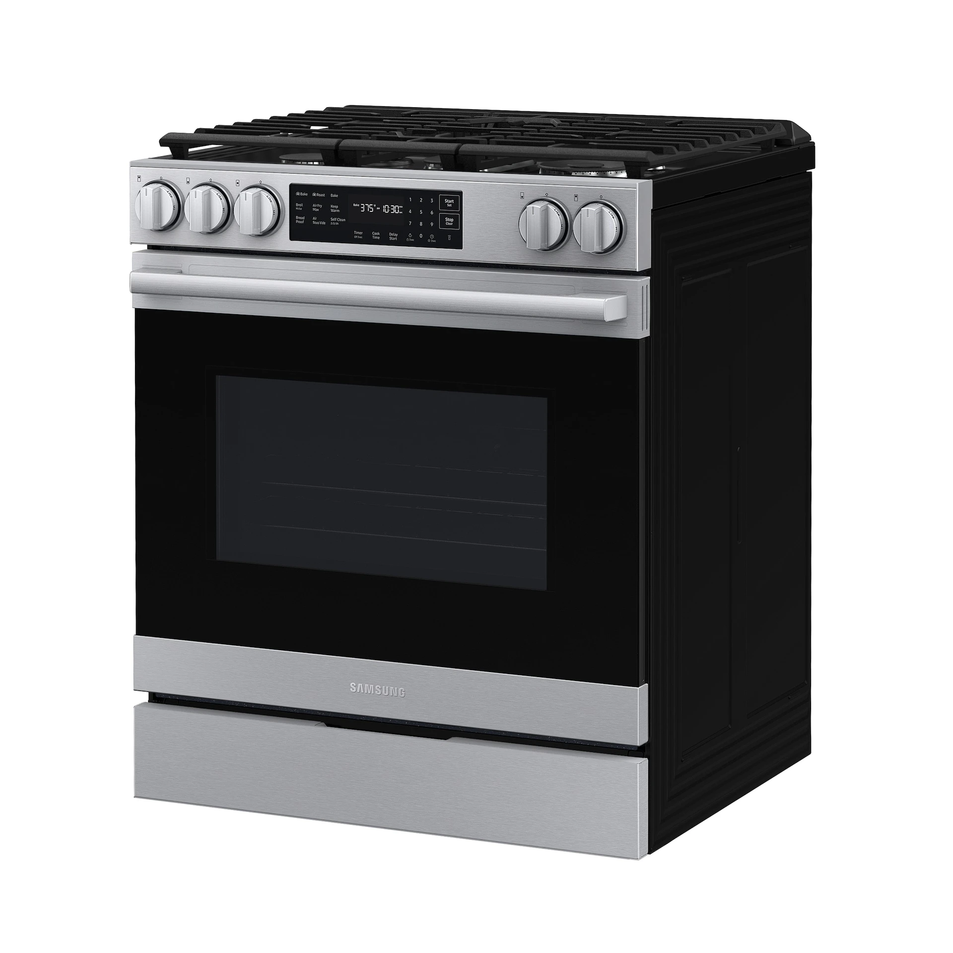 Bespoke Smart Slide-in Gas Range Pro Style Design | Air Fry Max True Convection NSG80H60SRAA