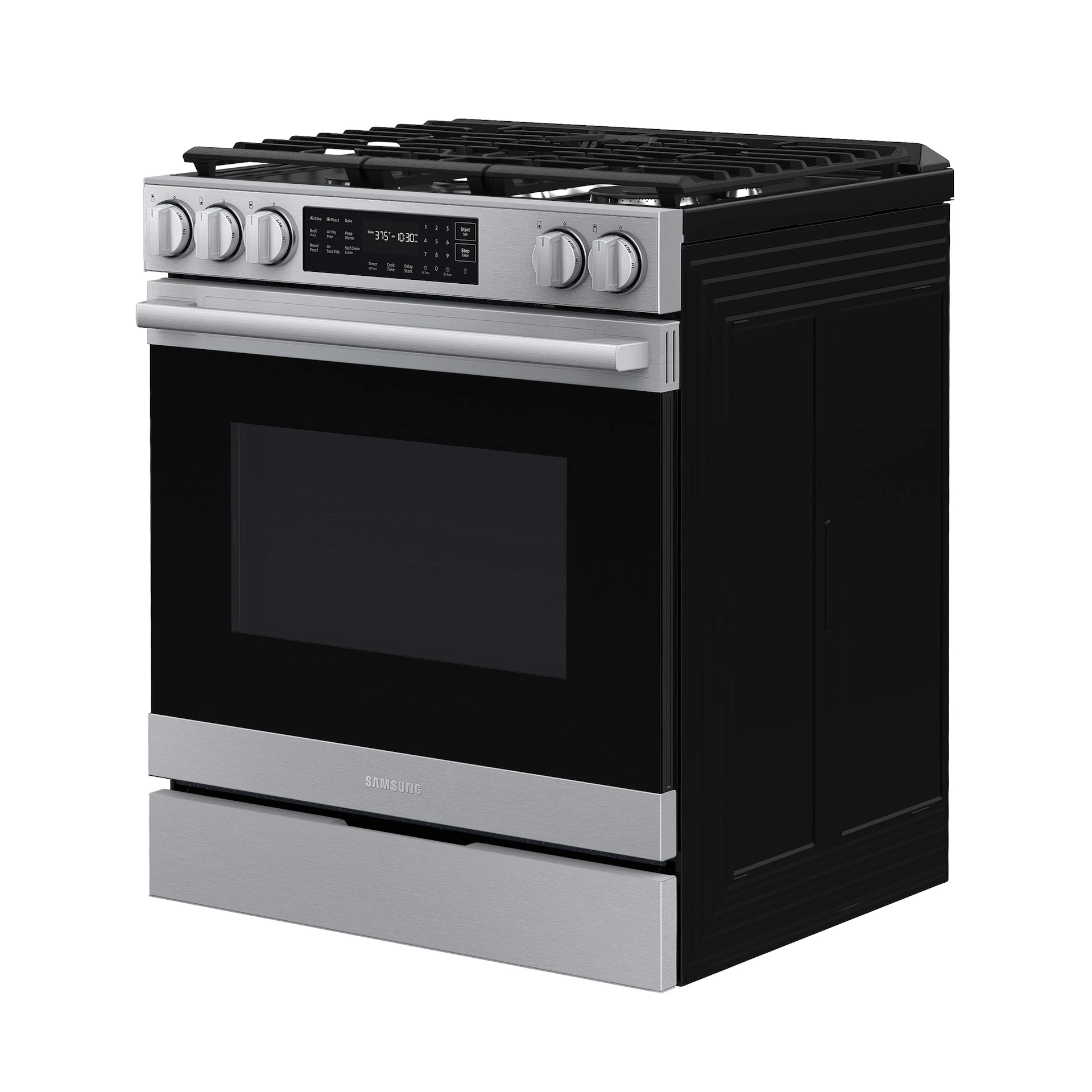 Bespoke Smart Slide-in Gas Range Pro Style Design | Air Fry Max True Convection NSG80H60SRAA