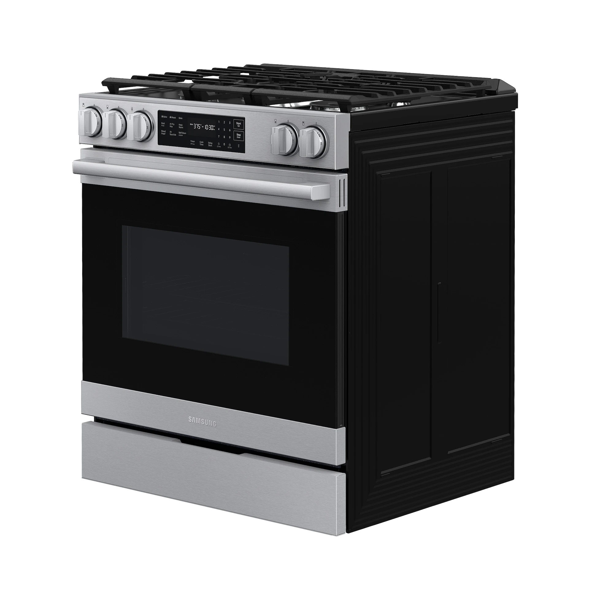 Bespoke Smart Slide-in Gas Range Pro Style Design | Air Fry Max True Convection NSG80H60SRAA