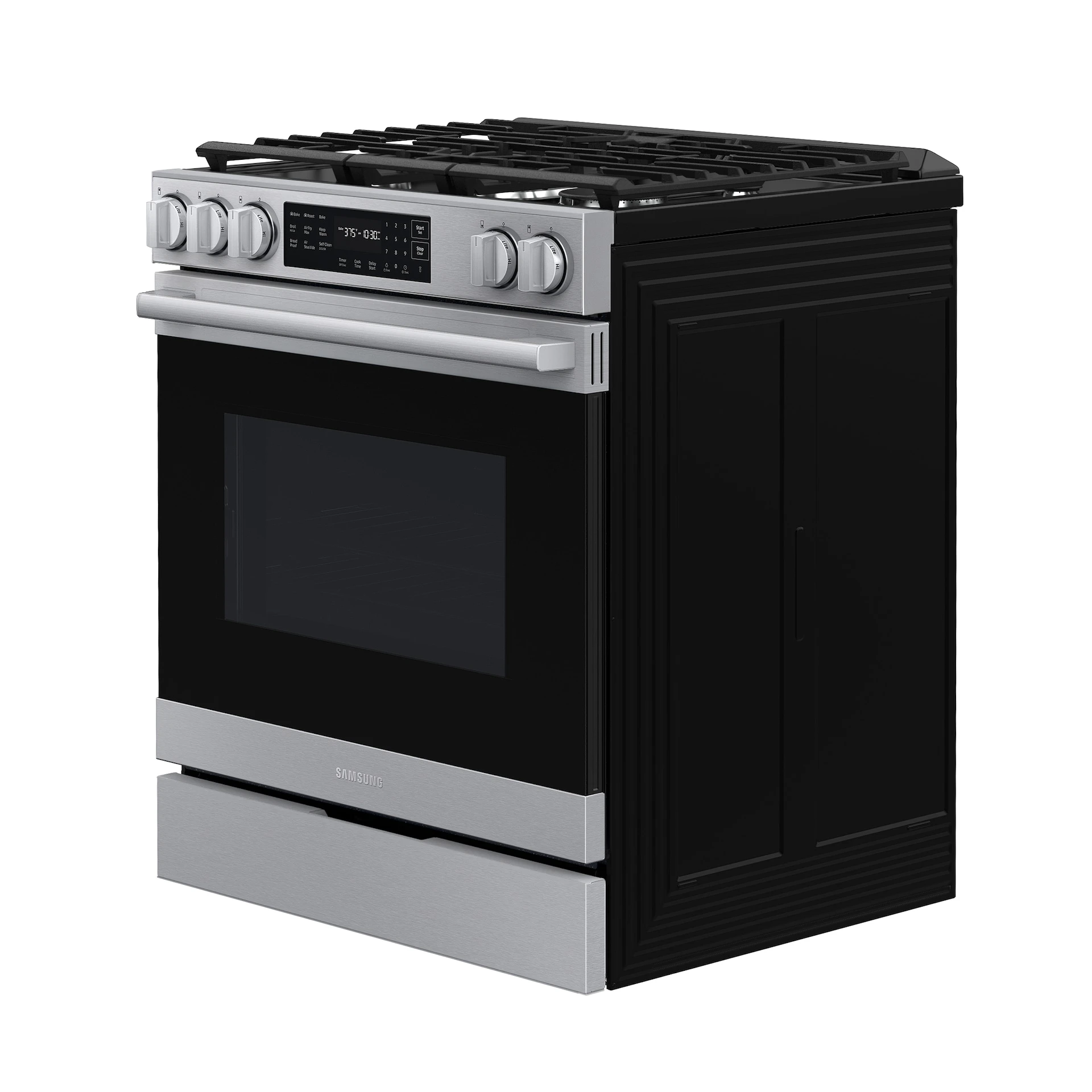 Bespoke Smart Slide-in Gas Range Pro Style Design | Air Fry Max True Convection NSG80H60SRAA