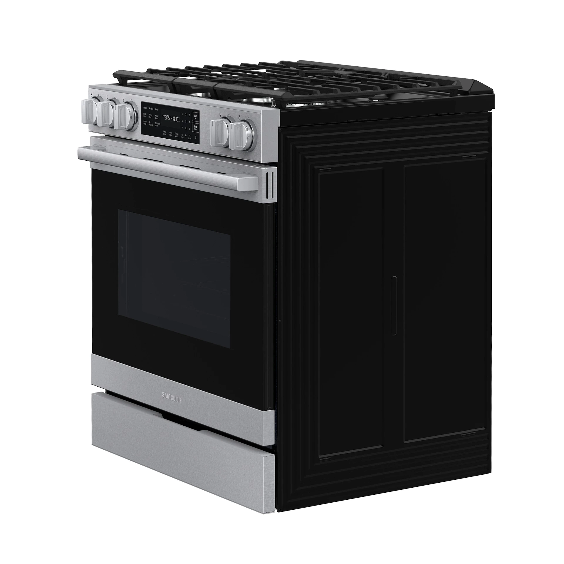 Bespoke Smart Slide-in Gas Range Pro Style Design | Air Fry Max True Convection NSG80H60SRAA