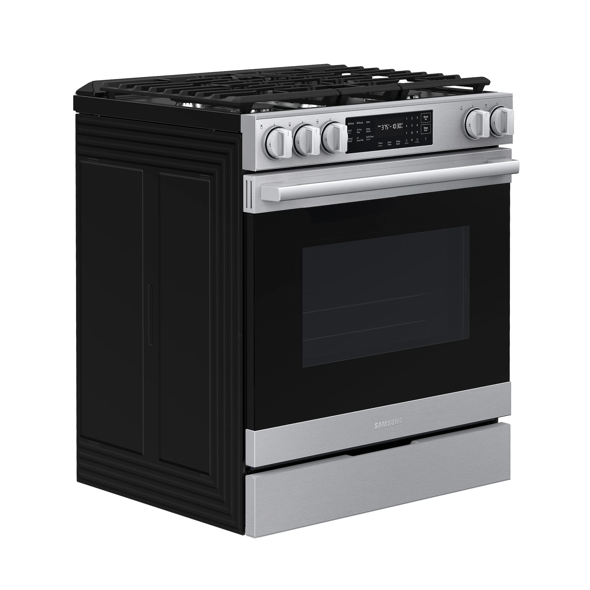 Bespoke Smart Slide-in Gas Range Pro Style Design | Air Fry Max True Convection NSG80H60SRAA
