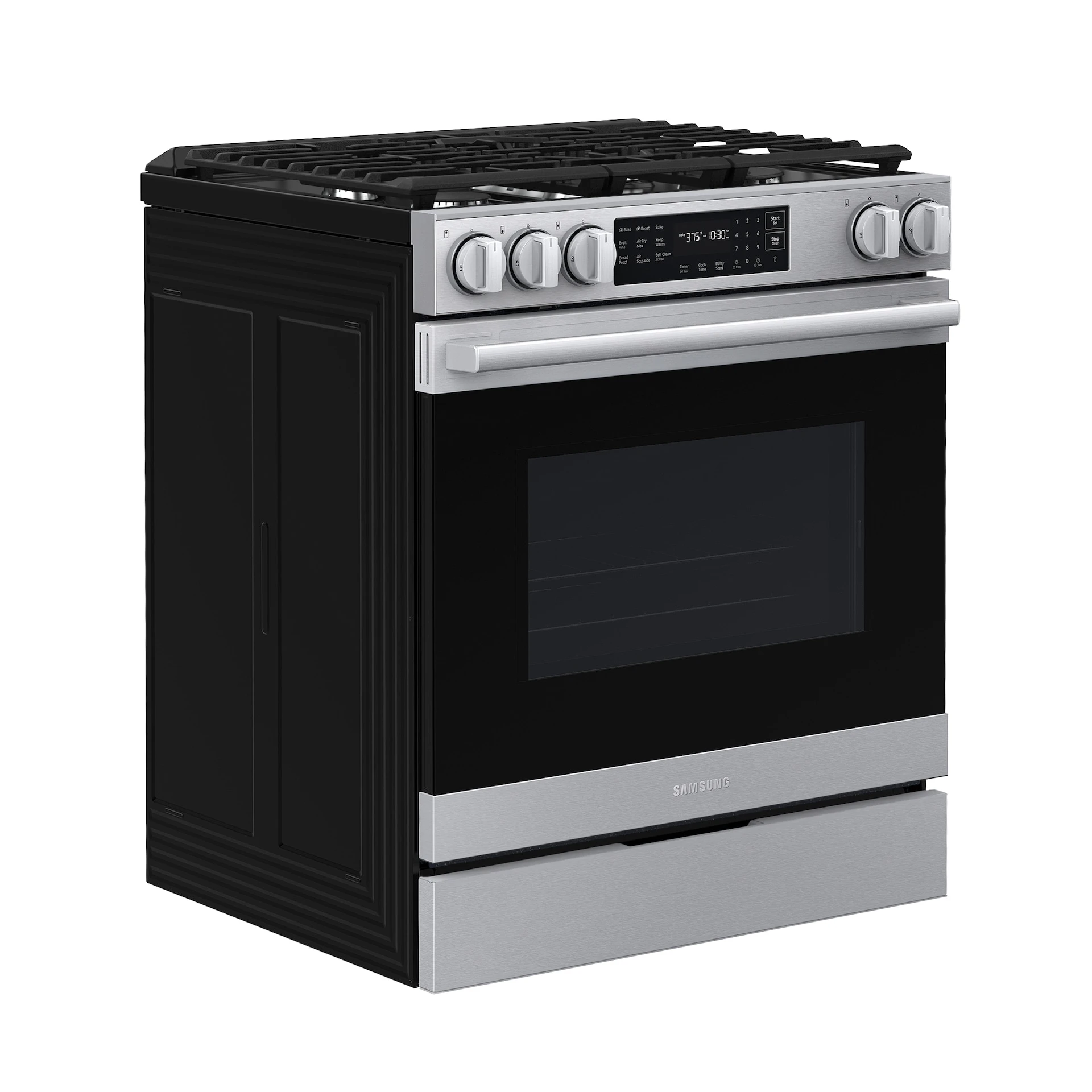 Bespoke Smart Slide-in Gas Range Pro Style Design | Air Fry Max True Convection NSG80H60SRAA