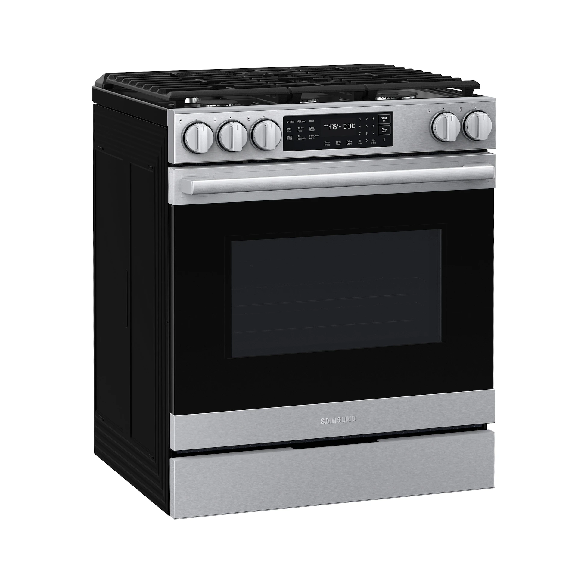 Bespoke Smart Slide-in Gas Range Pro Style Design | Air Fry Max True Convection NSG80H60SRAA