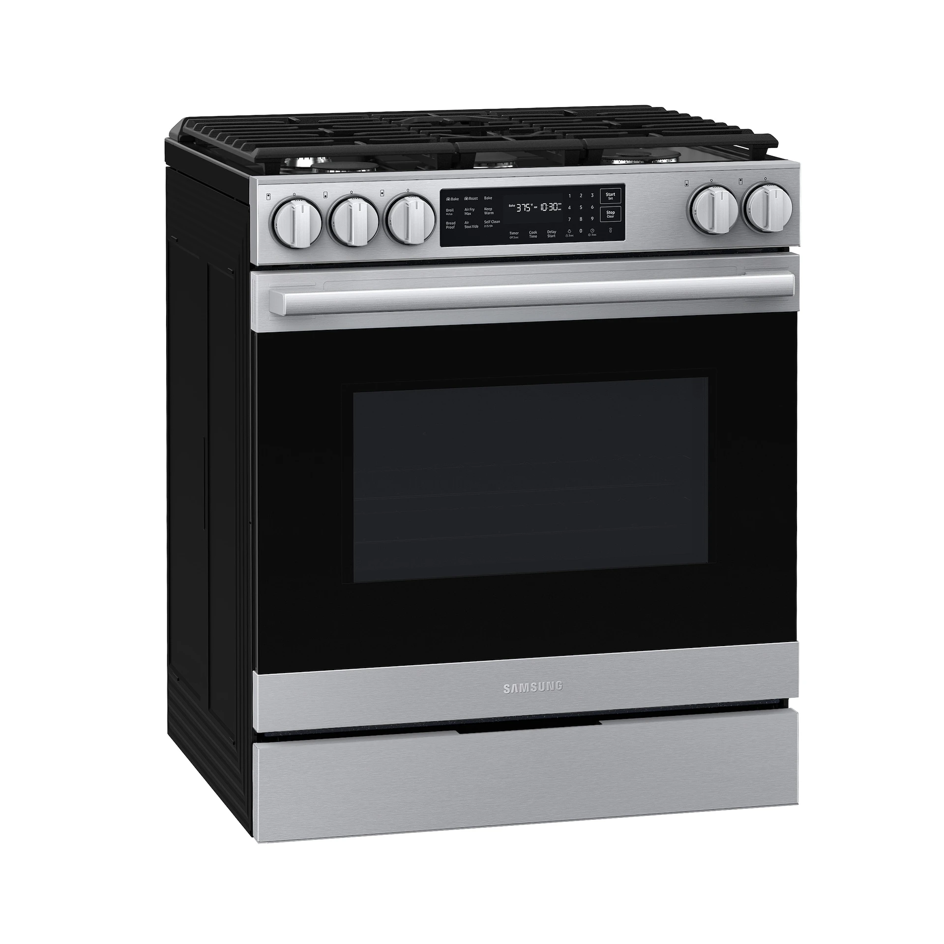 Bespoke Smart Slide-in Gas Range Pro Style Design | Air Fry Max True Convection NSG80H60SRAA