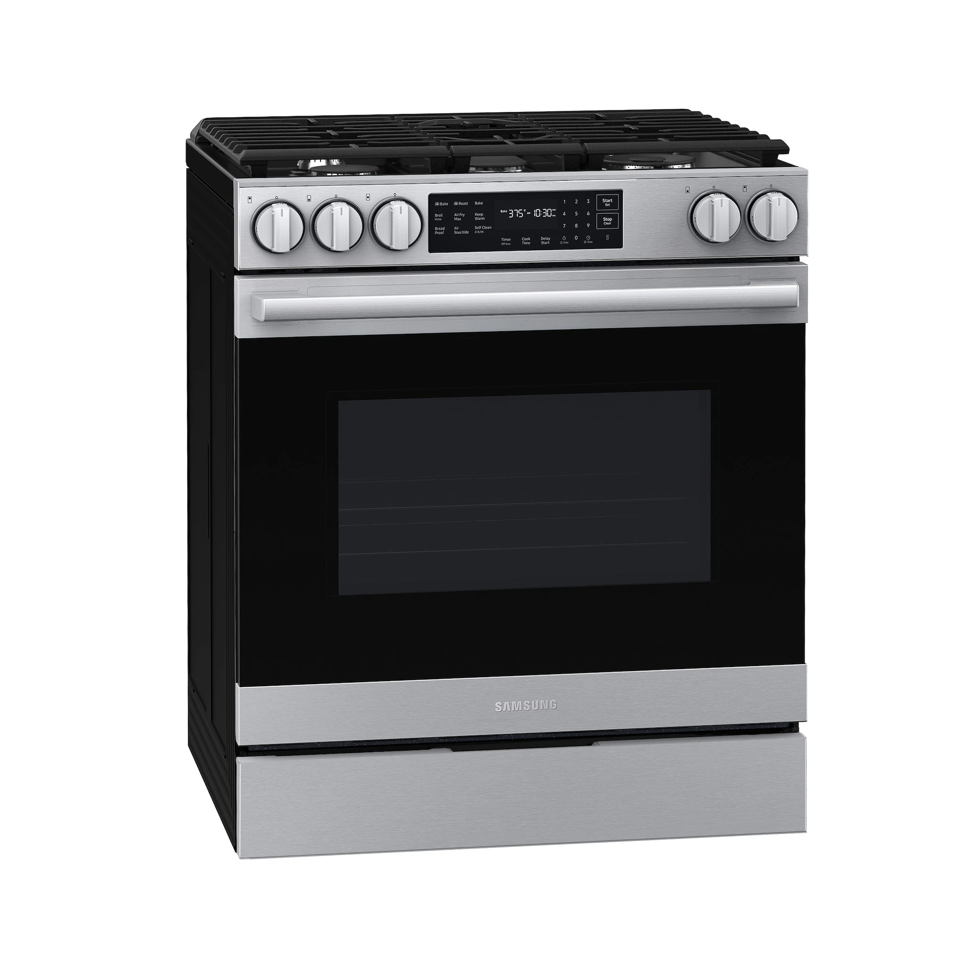 Bespoke Smart Slide-in Gas Range Pro Style Design | Air Fry Max True Convection NSG80H60SRAA