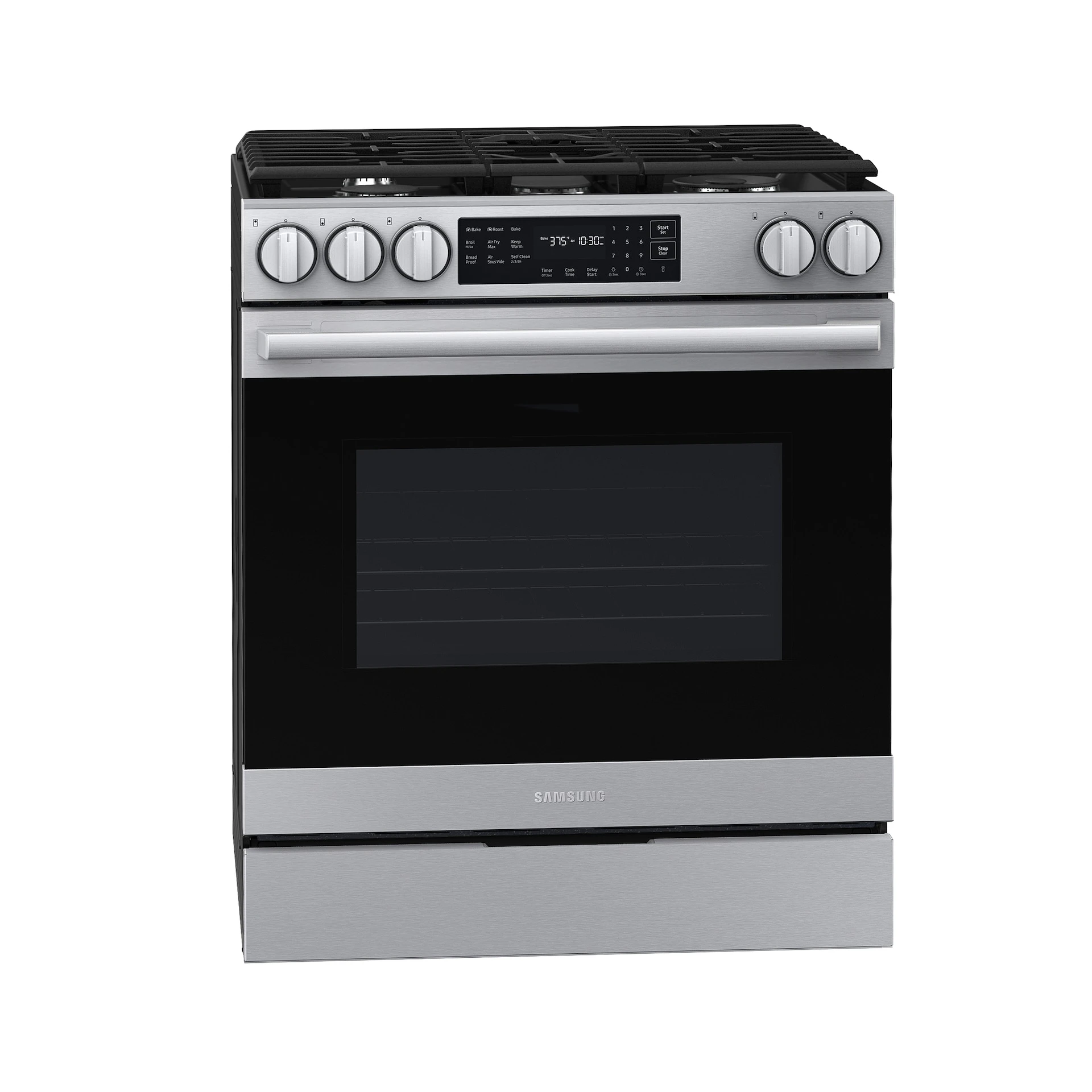 Bespoke Smart Slide-in Gas Range Pro Style Design | Air Fry Max True Convection NSG80H60SRAA