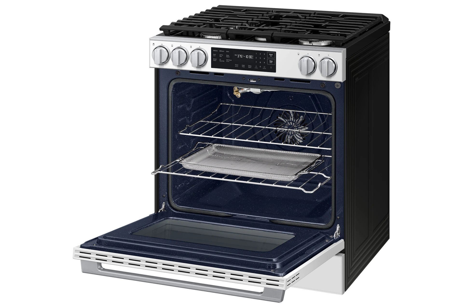 Bespoke Smart Slide-in Gas Range Pro Style Design | Air Fry Max True Convection NSG80H60SWAA