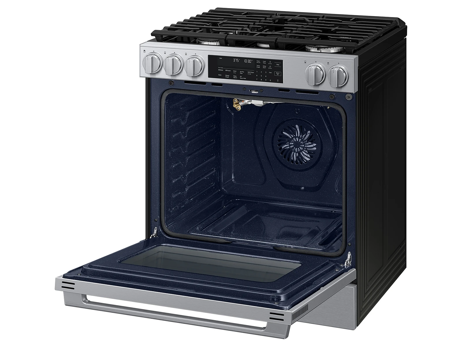 Bespoke Smart Slide-in Gas Range Pro Style Elite Design | Illuminated Knobs | Air Fry Max NSG90H60SRAA
