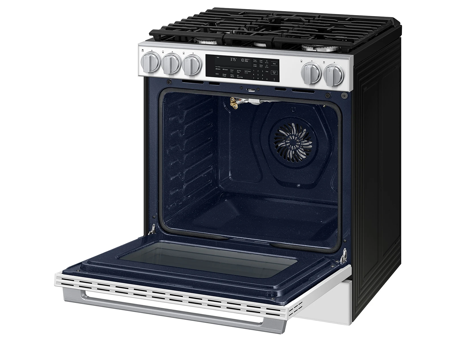 Bespoke Smart Slide-in Gas Range Pro Style Elite Design | Illuminated Knobs | Air Fry Max NSG90H60SWAA