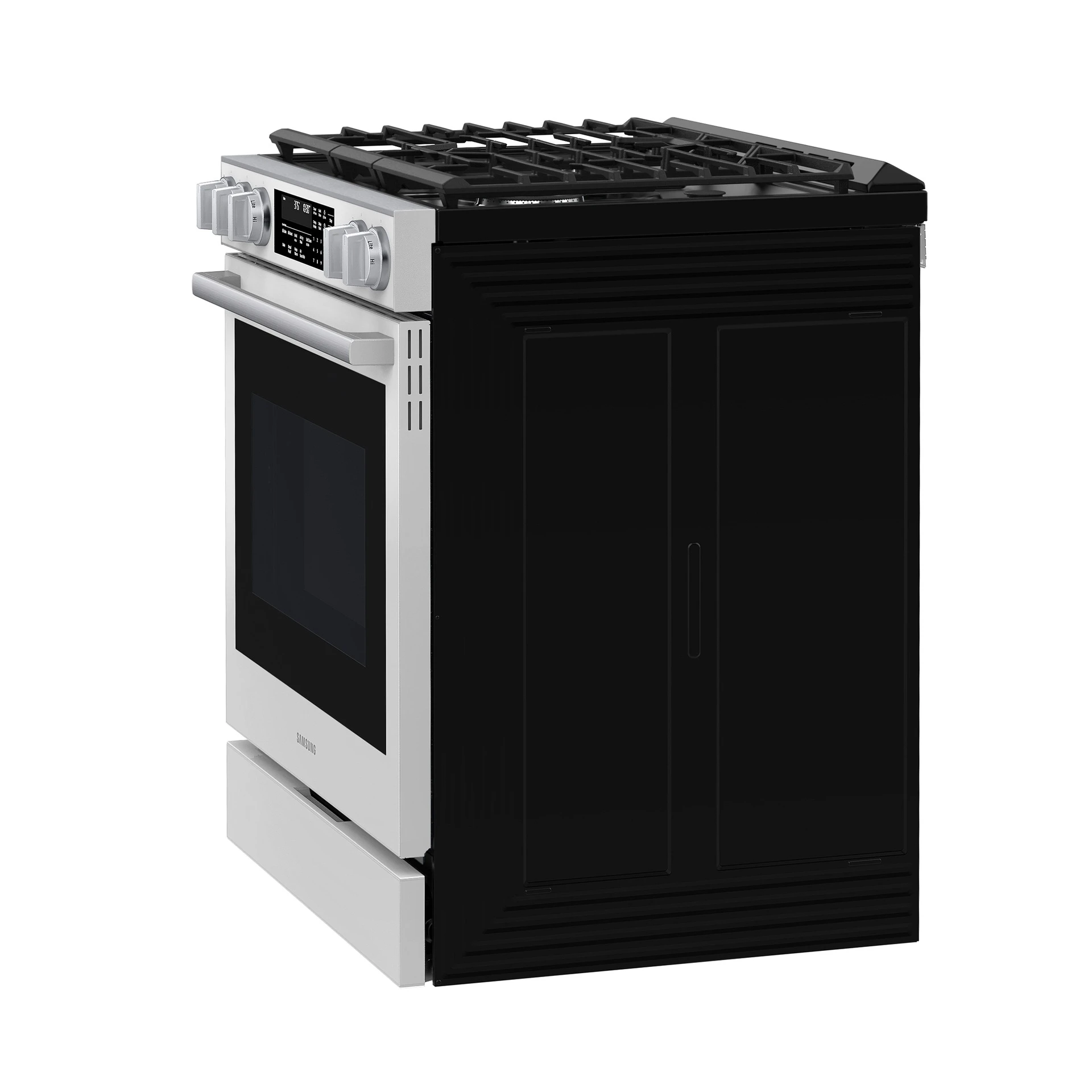 Bespoke Smart Slide-in Gas Range Pro Style Elite Design | Illuminated Knobs | Air Fry Max NSG90H60SWAA