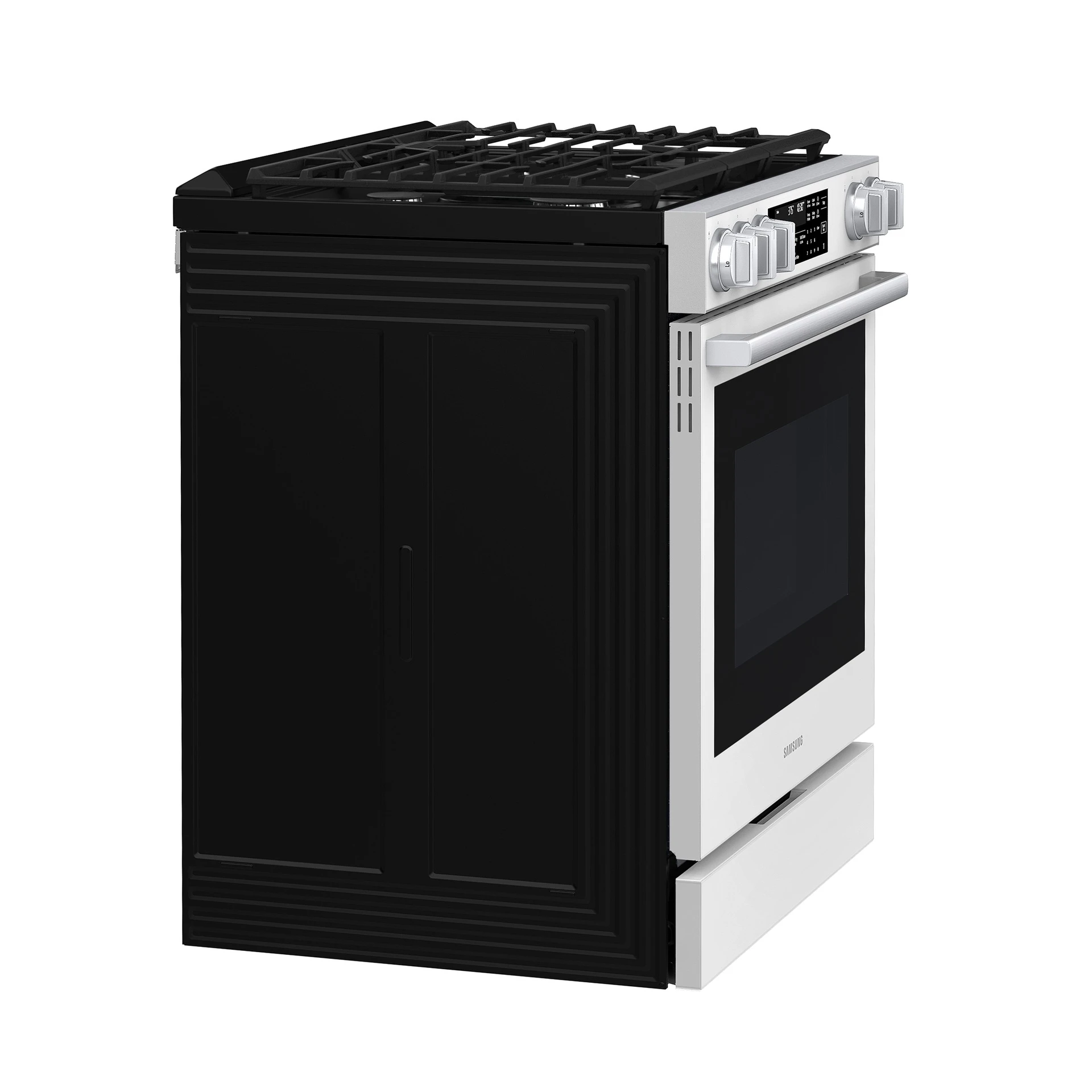Bespoke Smart Slide-in Gas Range Pro Style Elite Design | Illuminated Knobs | Air Fry Max NSG90H60SWAA