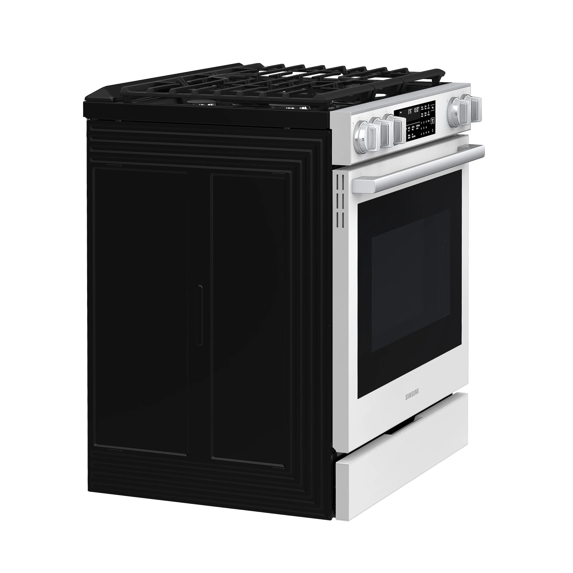 Bespoke Smart Slide-in Gas Range Pro Style Elite Design | Illuminated Knobs | Air Fry Max NSG90H60SWAA