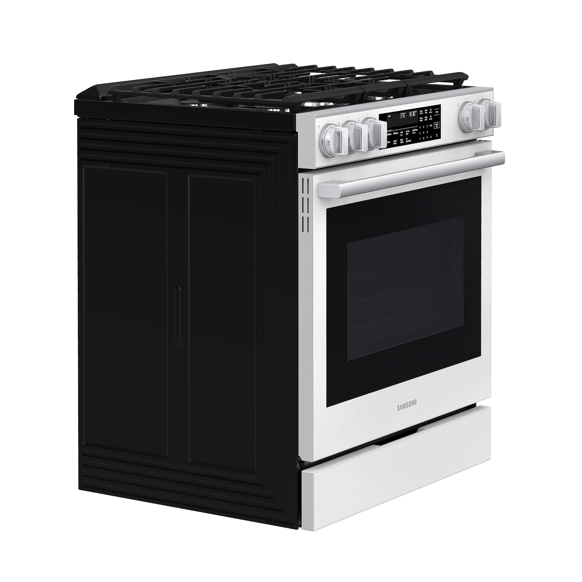Bespoke Smart Slide-in Gas Range Pro Style Elite Design | Illuminated Knobs | Air Fry Max NSG90H60SWAA