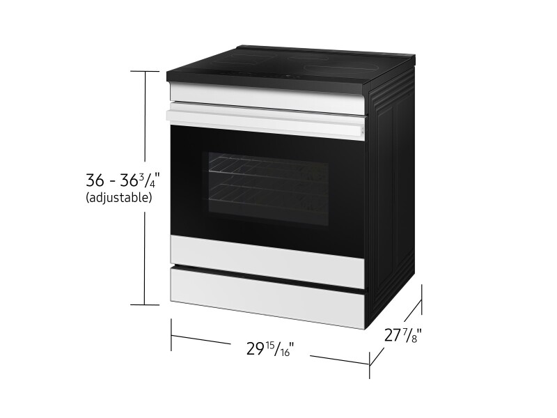 Bespoke Slide-in Induction Range Anti-Scratch Glass Cooktop | Wi-Fi | 6.3 cu.ft. NSI6DB930012AA
