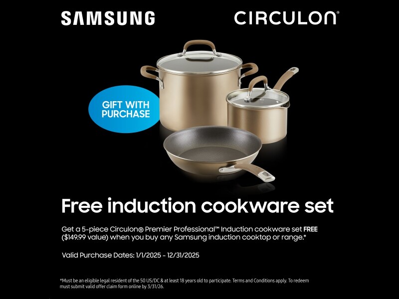 Bespoke Slide-in Induction Range Anti-Scratch Glass Cooktop | Wi-Fi | 6.3 cu.ft. NSI6DB930012AA