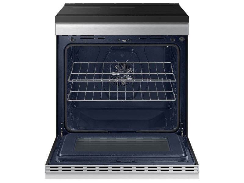 Bespoke Slide-in Induction Range Anti-Scratch Glass Cooktop | Wi-Fi | 6.3 cu.ft. NSI6DG9300SRAA