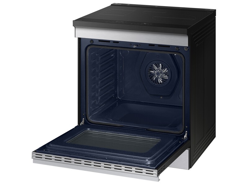 Bespoke Slide-in Induction Range Anti-Scratch Glass Cooktop | Wi-Fi | 6.3 cu.ft. NSI6DG9300SRAA