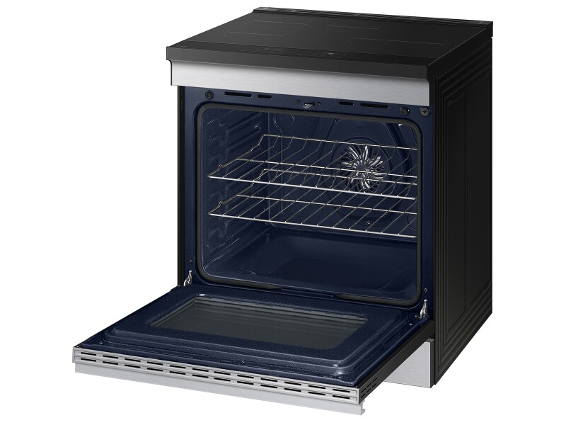Bespoke Slide-in Induction Range Anti-Scratch Glass Cooktop | Wi-Fi | 6.3 cu.ft. NSI6DG9300SRAA