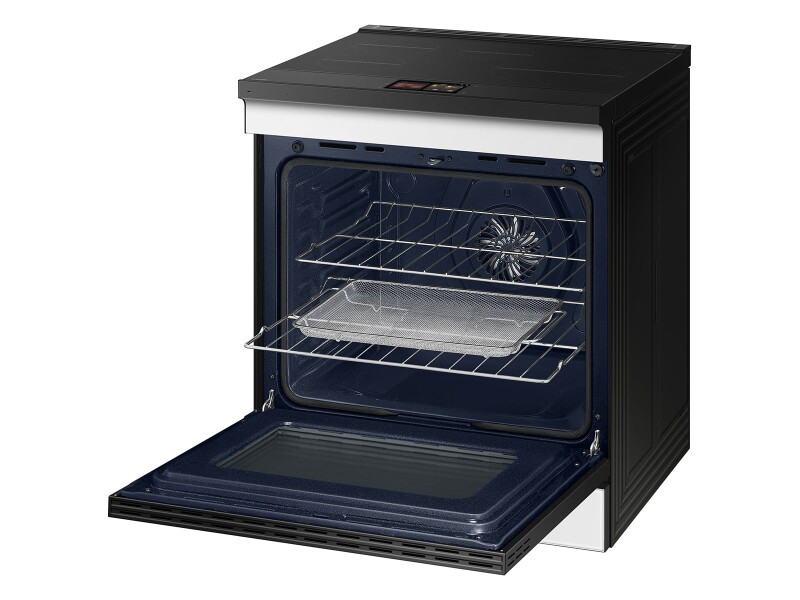 Bespoke 6.3 cu. ft. Smart Slide-In Induction Range with AI Home & Smart Oven Camera in Stainless Steel NSI6DG9900SRAA