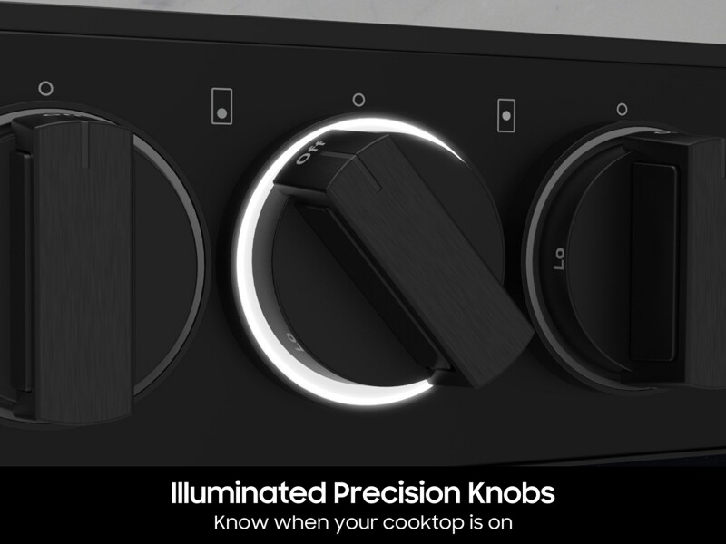 Bespoke Slide-in Dual Fuel Range Flex Duo™ | Illuminated Precision Knobs 6.3 cu.ft. NSY6DG8550SRAA
