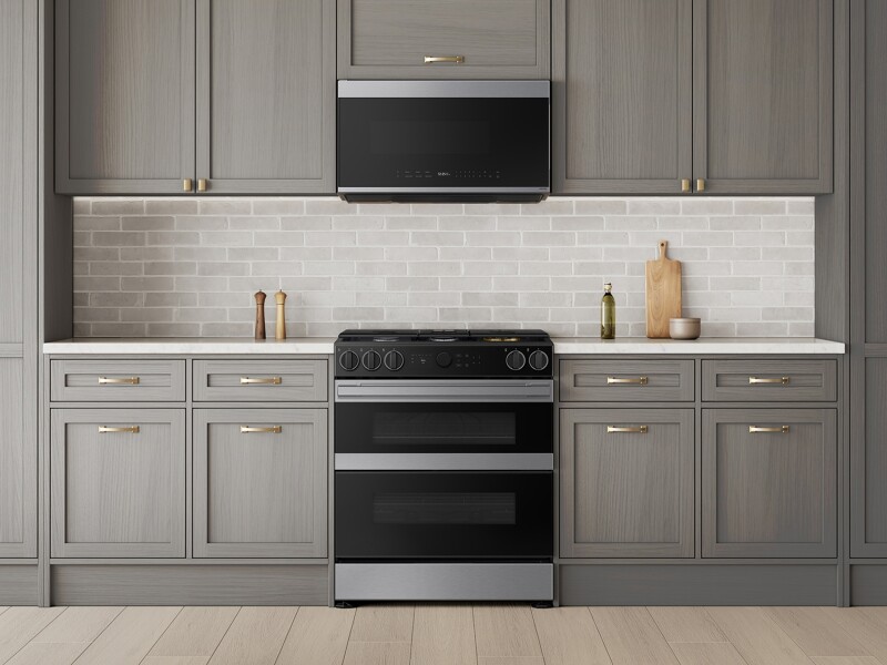 Bespoke Slide-in Dual Fuel Range Flex Duo™ | Illuminated Precision Knobs 6.3 cu.ft. NSY6DG8550SRAA