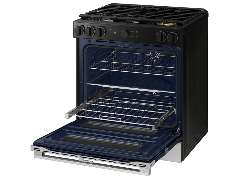 Bespoke Slide-in Dual Fuel Range Flex Duo™ | Illuminated Precision Knobs 6.3 cu.ft. NSY6DG8550SRAA