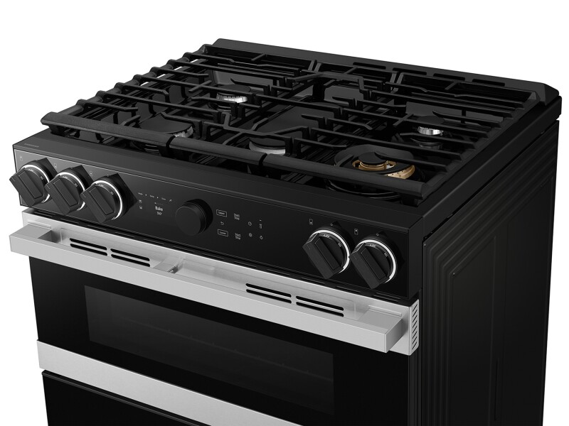 Bespoke Slide-in Dual Fuel Range Flex Duo™ | Illuminated Precision Knobs 6.3 cu.ft. NSY6DG8550SRAA