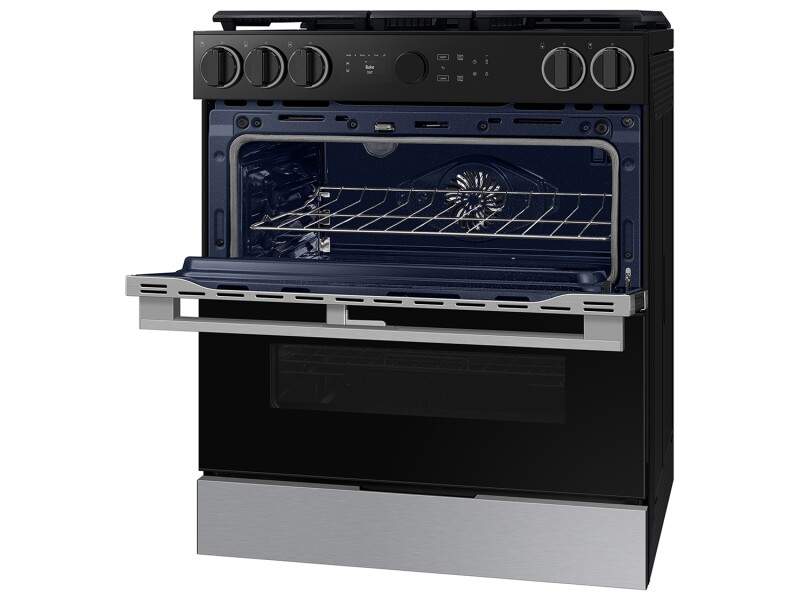 Bespoke Slide-in Dual Fuel Range Flex Duo™ | Illuminated Precision Knobs 6.3 cu.ft. NSY6DG8550SRAA