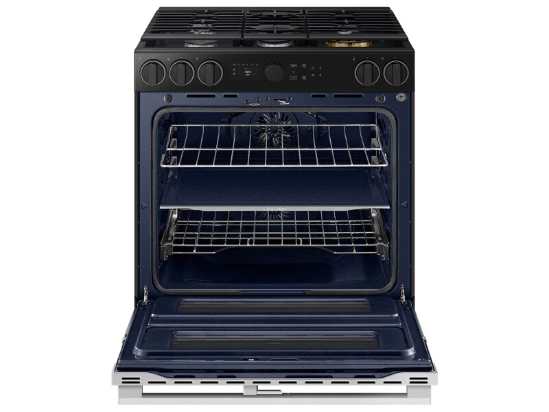 Bespoke Slide-in Dual Fuel Range Flex Duo™ | Illuminated Precision Knobs 6.3 cu.ft. NSY6DG8550SRAA