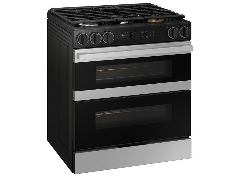 Bespoke Slide-in Dual Fuel Range Flex Duo™ | Illuminated Precision Knobs 6.3 cu.ft. NSY6DG8550SRAA