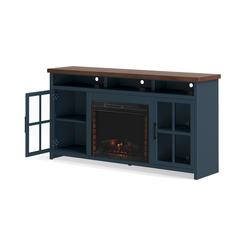 Nantucket 74" Fireplace Console NT5110BWK