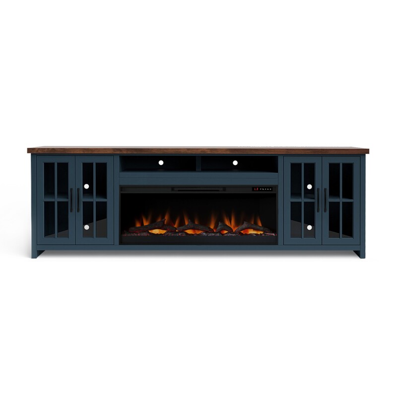 Nantucket 97" Fireplace Console NT5410BWK