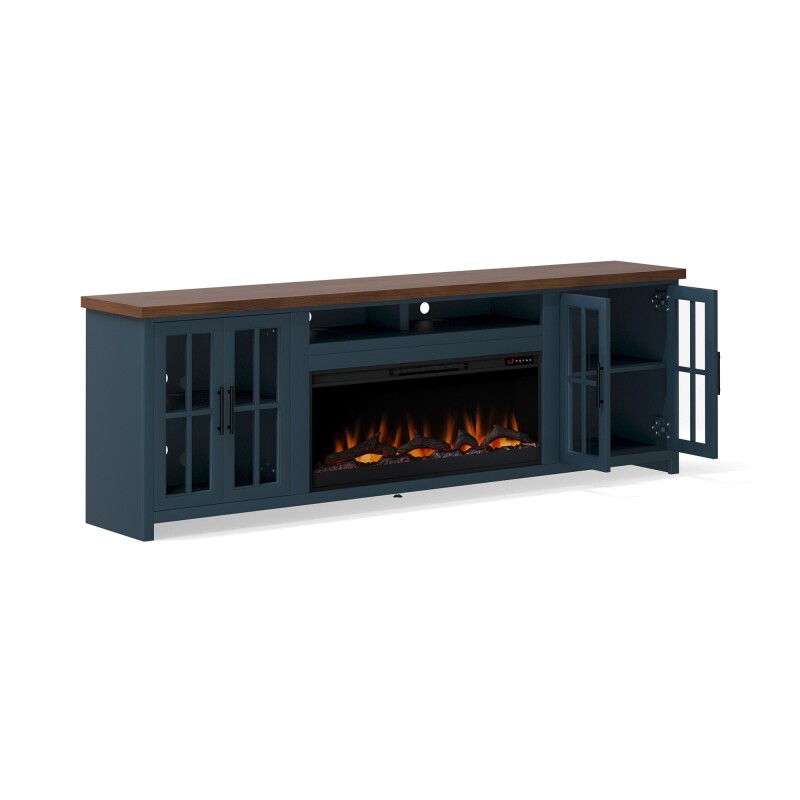 Nantucket 97" Fireplace Console NT5410BWK