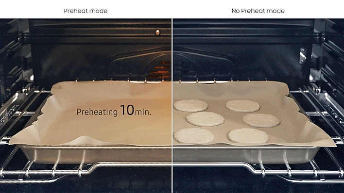 Skip preheating
