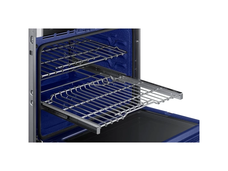30" Smart Double Electric Wall Oven with Steam Cook in Stainless Steel NV51K6650DSAA